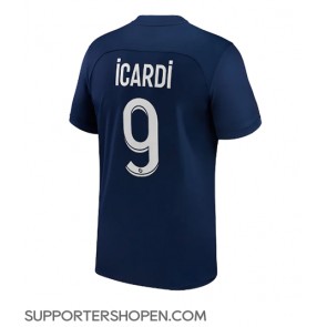 Paris Saint-Germain Mauro Icardi #9 Hemma Matchtröja 2022-23 Kortärmad
